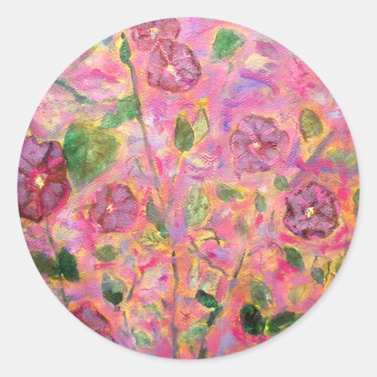 朝顔 ラウンドシール (正面)