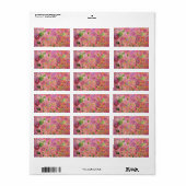 朝顔 ラベル (フルシート)