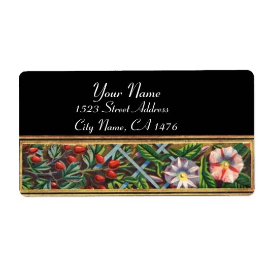 朝顔 ラベル (正面)