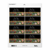 朝顔 ラベル (フルシート)