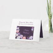 朝顔：結婚式招待状カード 招待状 (裏面)