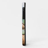 朝飛行の斑点を付けられたフクロウ Case-Mate iPhoneケース (裏面/左)