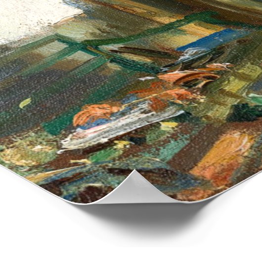 朝食でLoggia, Sargent 1910 ポスター (角)