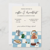 朝食とカフェパーティー 招待状 (正面)