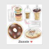 朝食にはボリューム2のステッカーセットが必要 シール (シート)