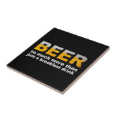 朝食にビール タイル (側面)