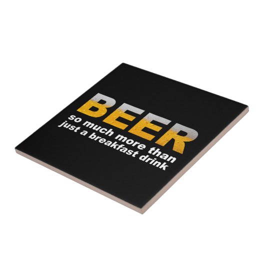 朝食にビール タイル (側面)