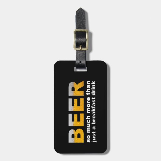 朝食にビール ラゲッジタグ (正面縦)