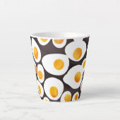 朝食に卵を揚げる カフェラテマグ (正面)