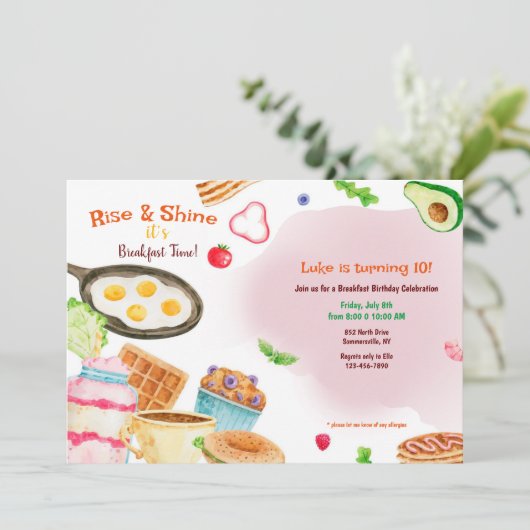 朝食のご案内 招待状 (スタンド正面)