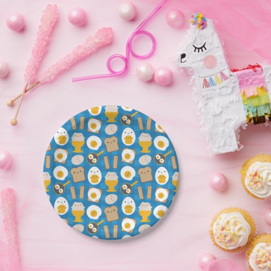 朝食のためのかわいいの卵 ペーパープレート (パーティー)