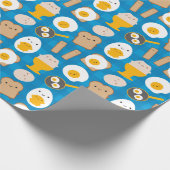 朝食のためのかわいいの卵 ラッピングペーパー (角)