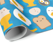 朝食のためのかわいいの卵 ラッピングペーパー (ロールコーナー)