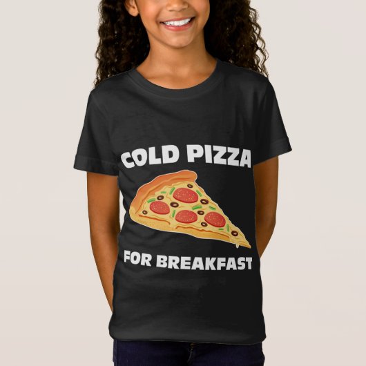 朝食のためのコールドピザ Tシャツ (正面)