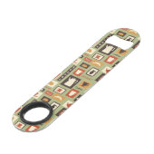 朝食のための台所皿が付いているレトロパターン スピード栓抜き (裏面アングル)