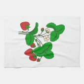 朝食のイチゴ キッチンタオル (横)