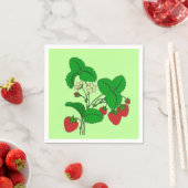 朝食のイチゴ スタンダードカクテルナプキン (インサイチュ)