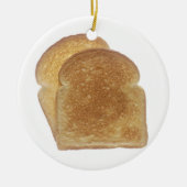 朝食のトースト セラミックオーナメント (正面)