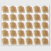 朝食のトースト ラッピングペーパー (フラット)