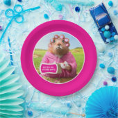 朝食のドーナツおよびコーヒーとの朝Groundhog ペーパープレート (パーティー)