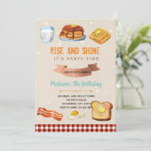 朝食のライズアンドシャインパーティの招待状 招待状 (スタンド正面)