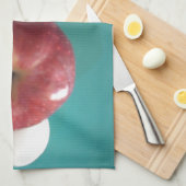 朝食の仲間： 2つの卵$Apple静止寿命 キッチンタオル (四つ折り)