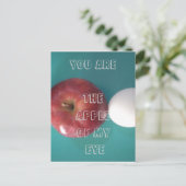 朝食の仲間： 2つの卵$Apple静止寿命 ポストカード (スタンド正面)