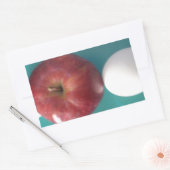 朝食の仲間： 2つの卵$Apple静止寿命 長方形シール (封筒)