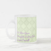 朝食の前の6つの不可能な事 フロストグラスマグカップ (左)