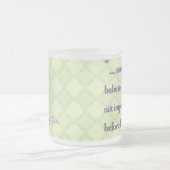 朝食の前の6つの不可能な事 フロストグラスマグカップ (中央)