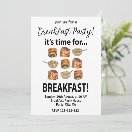 朝食の時間だ！ 招待状 (スタンド正面)