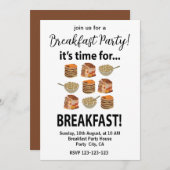 朝食の時間だ! 招待状 (正面/裏面)