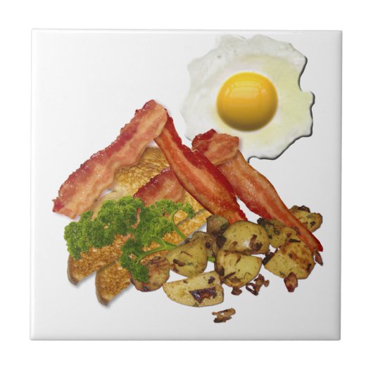 朝食の景色 タイル (正面)