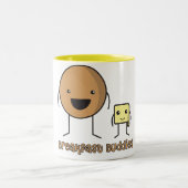 朝食の相棒のマグ ツートーンマグカップ (中央)