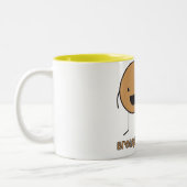 朝食の相棒のマグ ツートーンマグカップ (左)