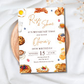 朝食の誕生日招待状、ブランチの誕生日 招待状