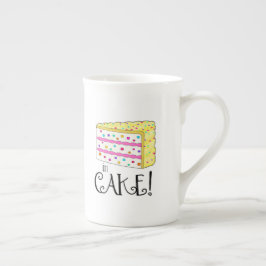 朝食は卵が好き…ケーキに! ボーンチャイナマグカップ