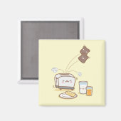 朝食は磁石が台無し マグネット (正面/裏面)