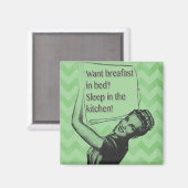 朝食をベッドで？ マグネット (正面/裏面)