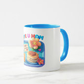 朝食インベッドラブユーママママママザーズ マグカップ (正面右)