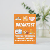 朝食エキサイティング ポストカード (スタンド正面)