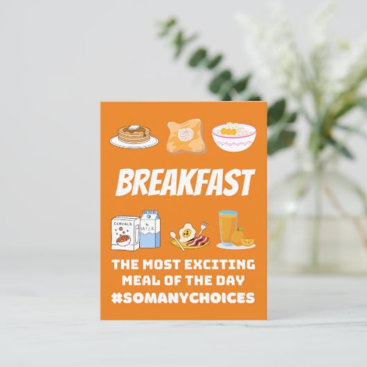 朝食エキサイティング ポストカード (スタンド正面)