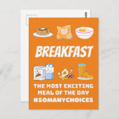 朝食エキサイティング ポストカード (正面/裏面)
