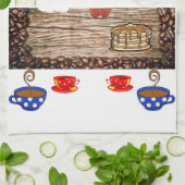 朝食キッチンハンドタオル キッチンタオル (折り畳み)