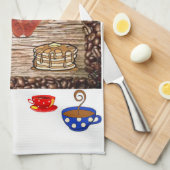 朝食キッチンハンドタオル キッチンタオル (四つ折り)