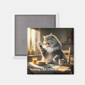 朝食キャットマグネット マグネット (正面/裏面)