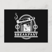 朝食シガーウィスキースモークフミドール葉巻の恋人 ポストカード (正面)