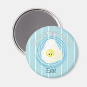 朝食タイム – 卵 マグネット (正面/裏面)