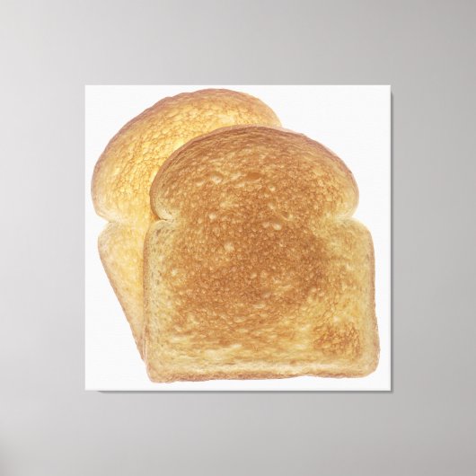 朝食トースト キャンバスプリント (正面)