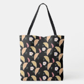 朝食ハムアンドキラントロエッグオンアクロワッサン トートバッグ (裏面)